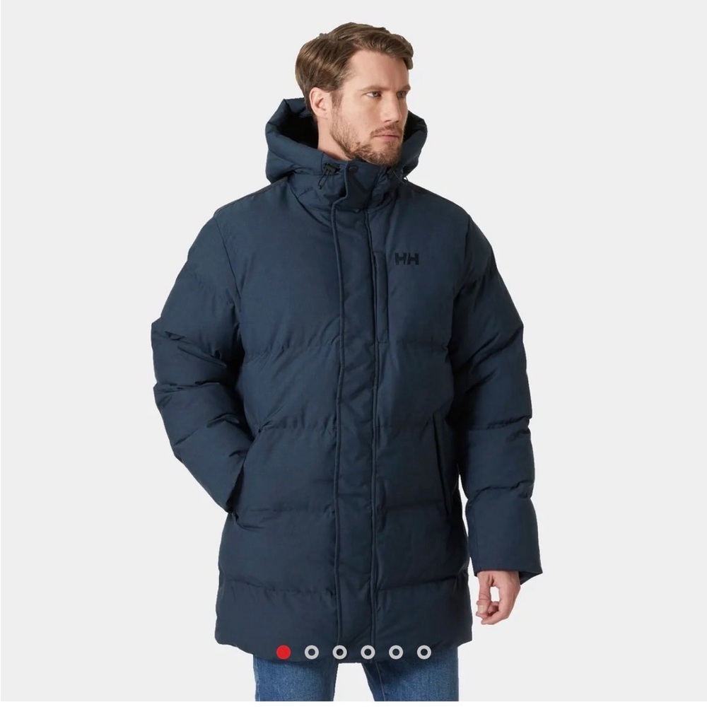 Helly Hansen Men's Dark Navy Hooded Puffer Parka